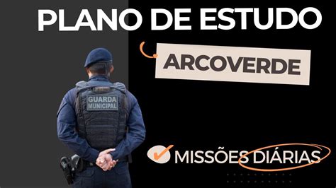 Guarda Municipal Arcoverde Plano De Estudos YouTube