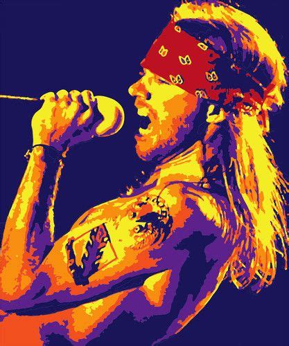 Axl Rose Lyric Art Art Series Axl Rose