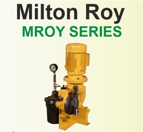 Hard Manual Milton Roy Dosing Pump Series Mroy For Nos Certificate