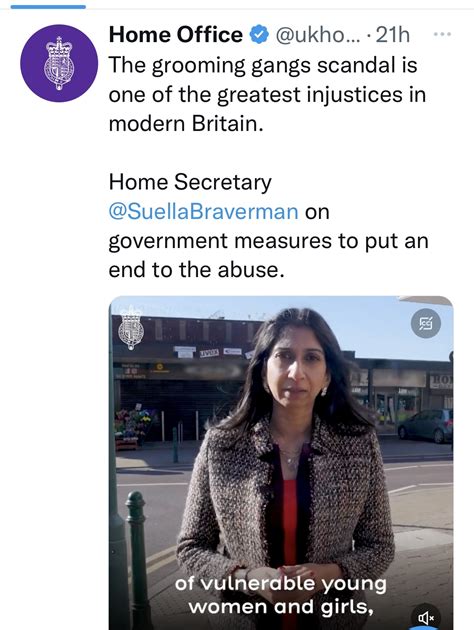 Home Office Deletes Tweet Which Implies Suella Braverman Is Great