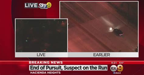 Chp Chases Suspect Around Glendora Hacienda Heights Cbs Los Angeles