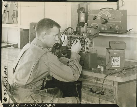 Private Repairs A Radio At Fort Benning Georgia On 11 July 1944 The Digital Collections Of