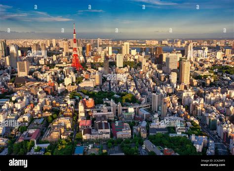 Tokyo City View Roppongi Hills Mori Tower Tokyo Japan Stock Photo