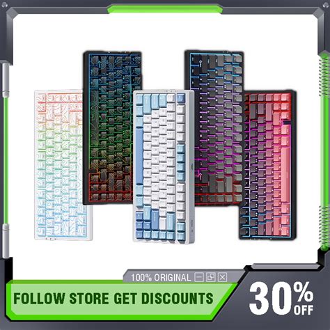 Jual Mchose G Pro Tri Mode Mechanical Keyboards Rgb Hot Swap Gasket Wireless Customized Gaming