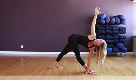 Pose Of The Week Twist Into Revolved Triangle Pose Intermediate