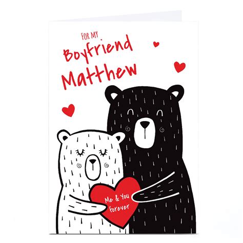 Buy Personalised Valentines Day Card Me And You Forever Bears For Gbp