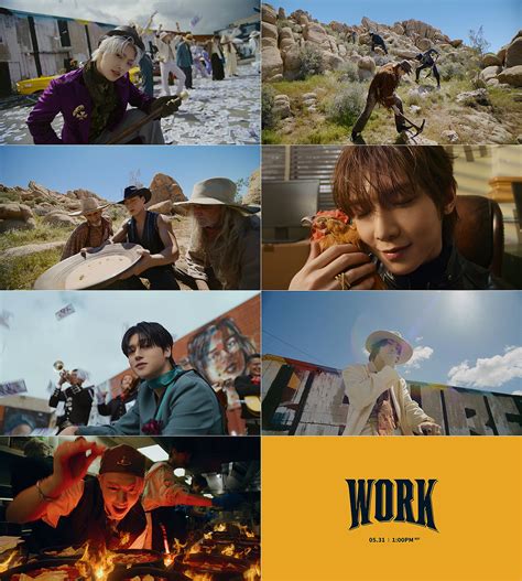 【画像】ateez、10thミニアルバム『golden Hour Part 1』タイトル曲「work」の第2弾mvティザー公開