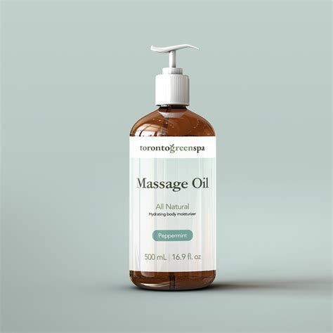 Massage Oil Peppermint Toronto Green Spa