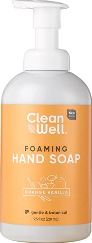 Cleanwell All Natural Antibacterial Foaming Hand Wash Orange Vanilla