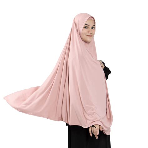 Jual Bajuyuli Jilbab Bergo Maryam Hamidah Jersey Ped Jumbo Syari