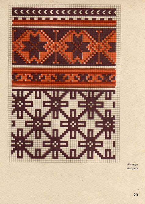 Latviešu tautiskie dūraiņu raksti - (Латышские народные орнаменты ...