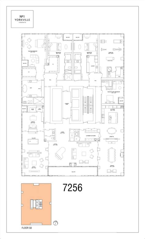 1 Yorkville Luxury Condos for Sale Floorplans | BAZIS