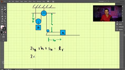 Dynamics Chapter 12 7 Of 8 Dependent Motion Example Youtube