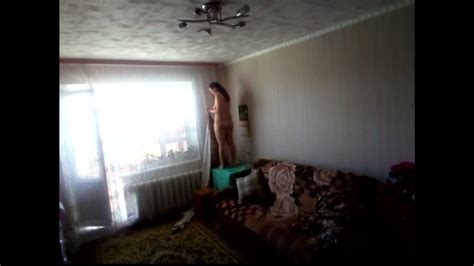 Naked Mother Hangs A Curtain On The Window MyNakedStepmother Pornhub