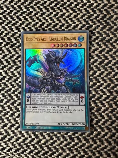 Yugioh Odd Eyes Arc Pendulum Dragon Ultra Rare 1st Ed Ledd Enc00 Lp 1307 Picclick Ca