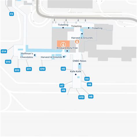 Fort Lauderdale Airport Map Guide To Flls Terminals