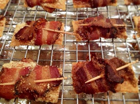 Bacon Wrapped Crackers The Cookie Rookie