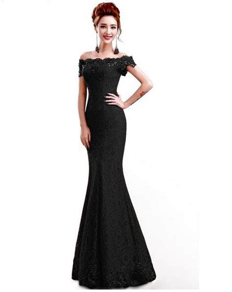 2016 Off Shoulder Lace Red Mermaid Evening Formal Bridesmaid Dress On