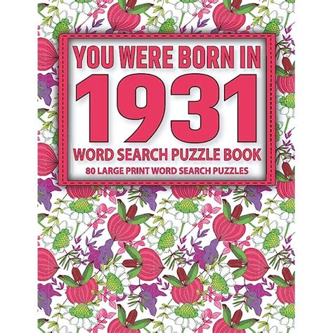 Buy You Were Born In Word Search Puzzle Book Large Print Word