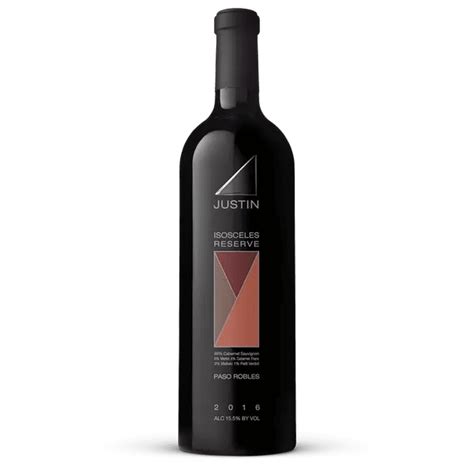 Justin Red Wine Isosceles Reserve Paso Robles 2016