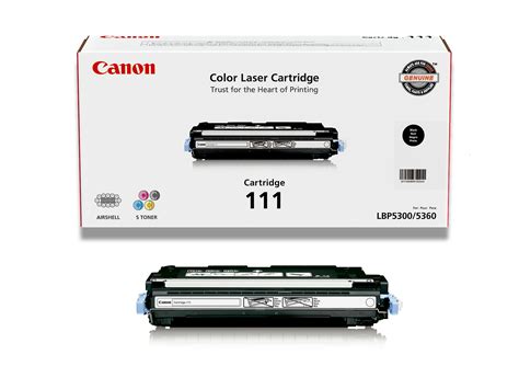 Canon Original 111 Toner Cartridge Black Office Products