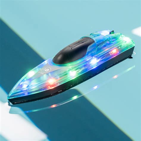 Ghz Remote Control Boat Flytec V Fast Rc Boats Led Light Rc Boat