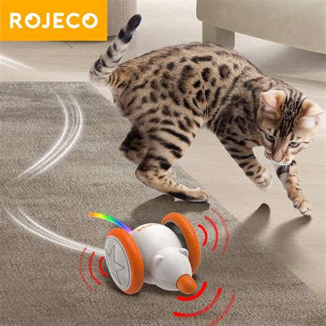 Robeco Rat N Inteligente Interactivo Para Mascotas Juguete Autom Tico