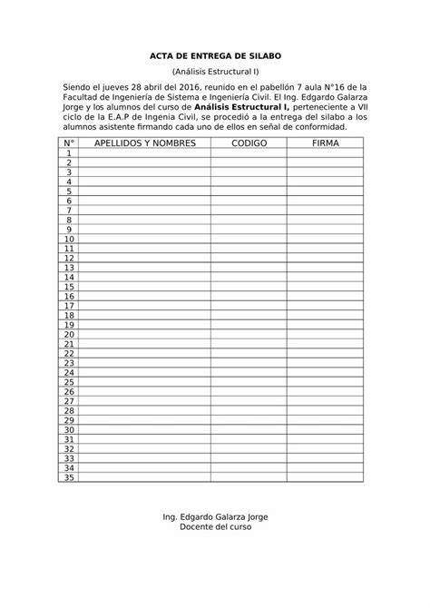 Pdf Acta De Entrega De Silabo Dokumen Tips