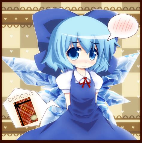 Safebooru Blue Eyes Blue Hair Blush Bow Cirno Cocozasa Dress Hair Bow