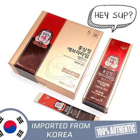 Cheong Kwan Jang Korean Red Ginseng Extract Everytime Balance 10ml X