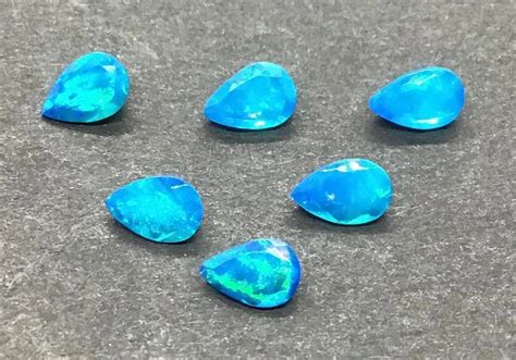 Blue Pear Cut Ethiopian Opal Gemstone Size X Mm At Rs Carat