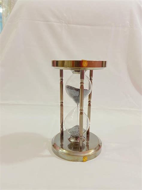 Antique Brass Sand Timer Vintage Nautical Decorative Hourglass Etsy