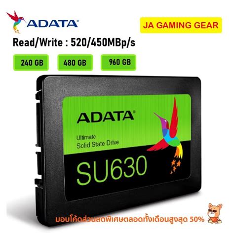 เอสเอสดี Ssd Adata Ultimate Su630 Sata 6gb S 3d Nand 2 5 120gb 240gb 480gb 960gb 520 450mb S