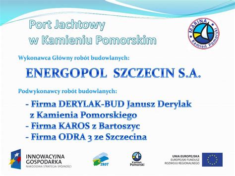 Ppt Port Jachtowy W Kamieniu Pomorskim Powerpoint Presentation Free