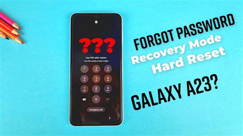 How To Hard Reset Samsung Galaxy A23 Forgot Patternpin Unlock Youtube