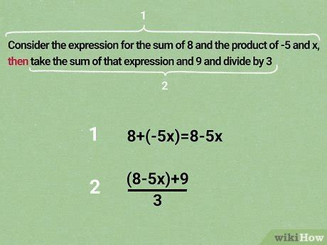 Write An Algebraic Expression