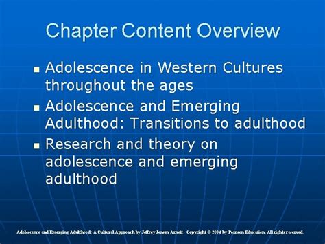 Adolescence And Emerging Adulthood A Cultural Approach Chapter