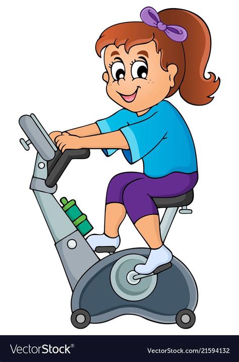 Sport And Gym Topic Image 1 Royalty Free Vector Image Cartoon Images