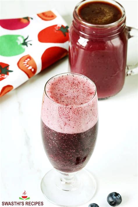 Blueberry Juice Recipe Swasthis Recipes