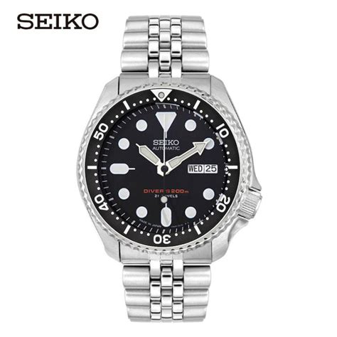 Seiko SKX007K2 Watch Men S Automatic Watch Black Dial Water Ghost