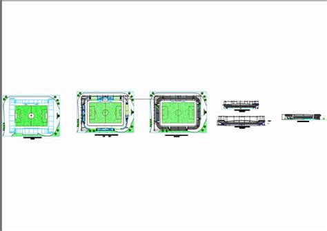 Estadio De F Tbol En Autocad Descargar Cad Gratis Mb Bibliocad