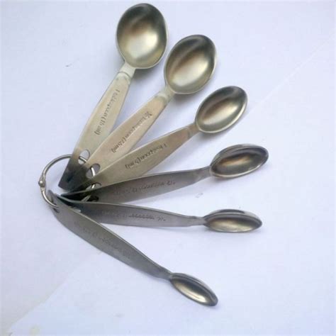 Stainless Steel Measuring Spoon Set Of 6 Spoons Buyonpk