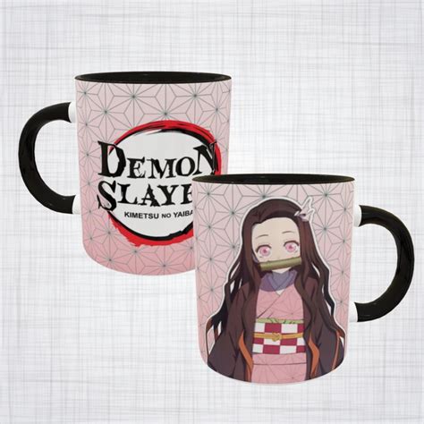 Caneca Porcelana Nezuko Kamado Demon Slayer Kimetsu No Yaiba