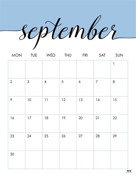 Free September 2024 Calendar Printable Calendar 2024 Printable