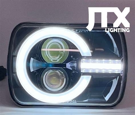 Jtx Hl109 Halo Jtx Bronco Semi Sealed Beam Headlight 5 X 7 Black