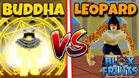 Destroyed Leopard Vs Buddha Awakening Blox Fruits Youtube