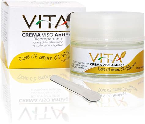 Vita Crema Idratante Viso Bio Antiage Con Acido Ialuronico Crema