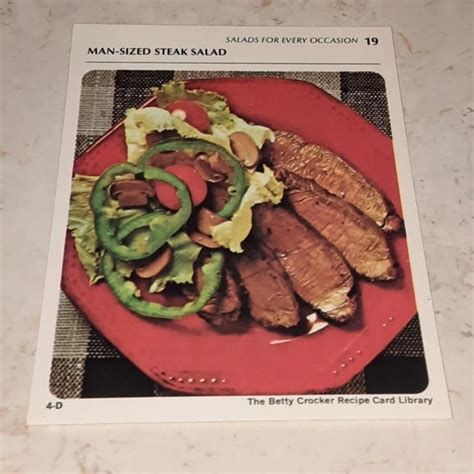 Other The Betty Crocker Recipe Card Library Replacement Cards Salads 1971 Poshmark