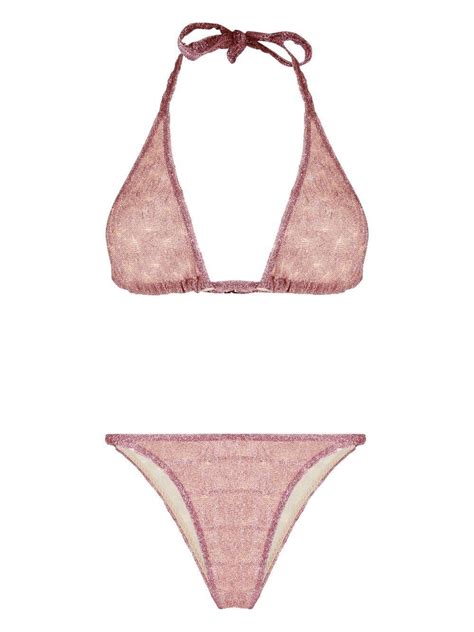 Missoni Metallic Threading Bikini Set In Pink Lyst