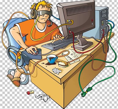 Computer Addiction Internet Addiction Disorder Video Game Addiction PNG, Clipart, Addiction, Boy ...